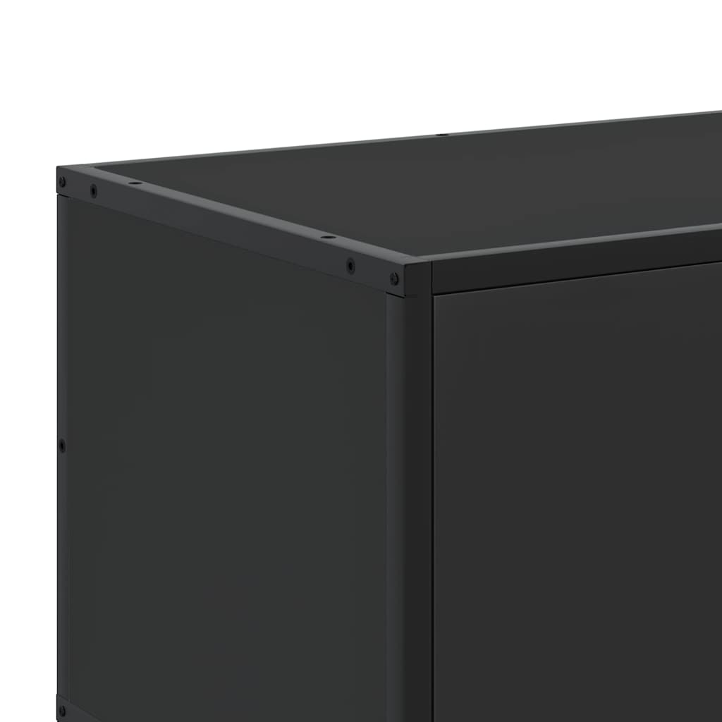 TV ormarić crni 100 x 35 x 41 cm konstruirano drvo i metal