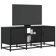 TV ormarić crni 100 x 35 x 41 cm konstruirano drvo i metal