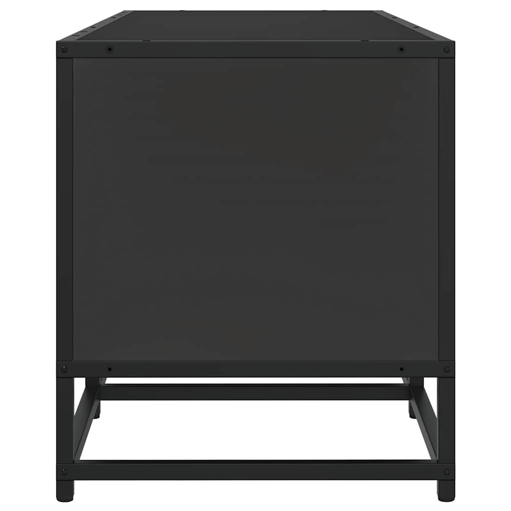 TV ormarić crni 120x35x41 cm Konstruirano drvo i metal