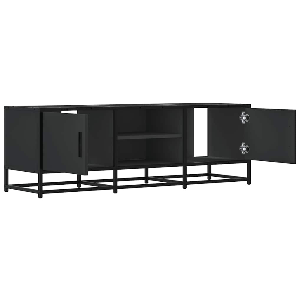 TV ormarić crni 120x35x41 cm Konstruirano drvo i metal