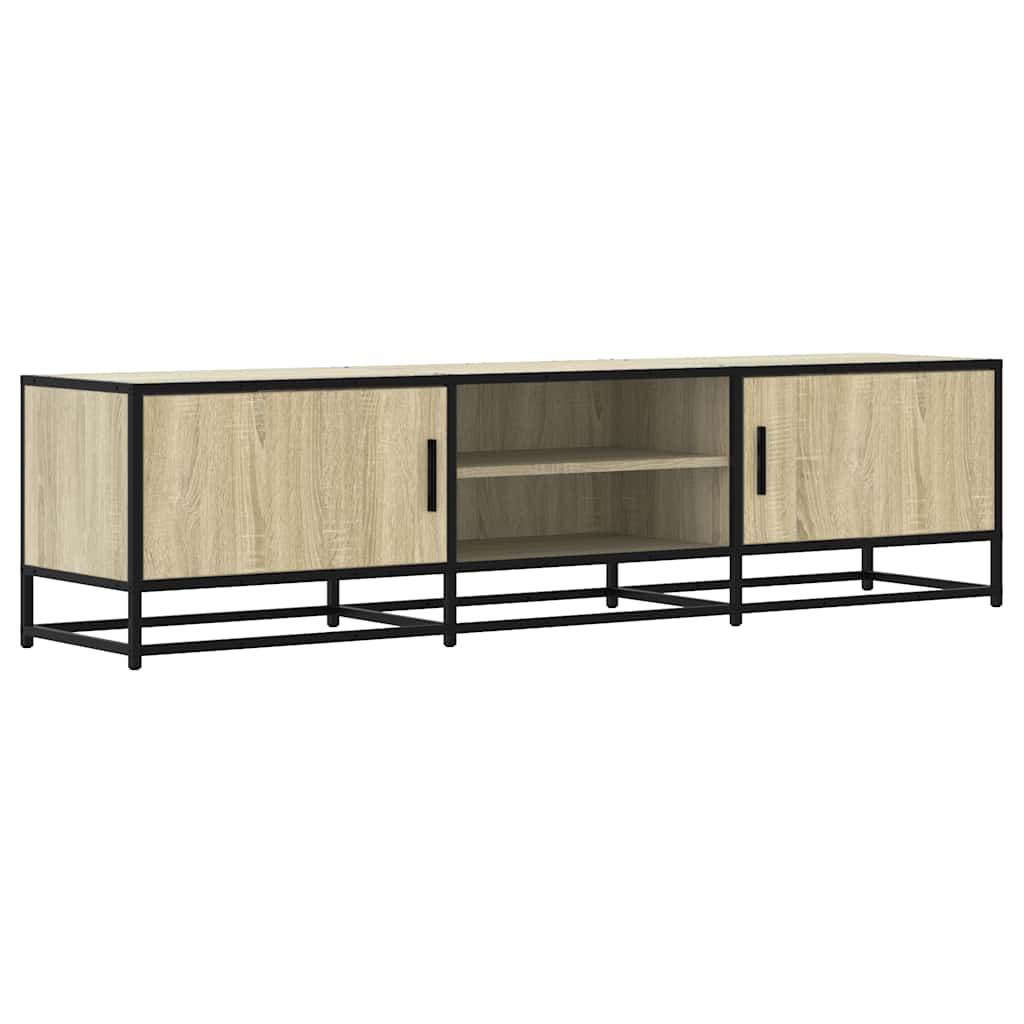 TV ormarić Sonoma hrast 160x35x41 cm Konstruirano drvo i metal