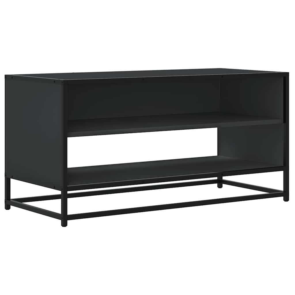 TV ormarić crni 91 x 40 x 46 cm konstruirano drvo i metal