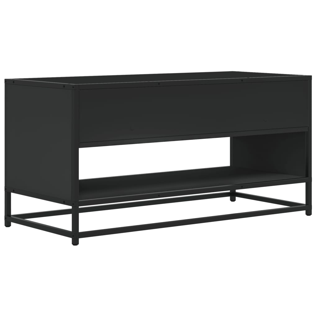 TV ormarić crni 91 x 40 x 46 cm konstruirano drvo i metal