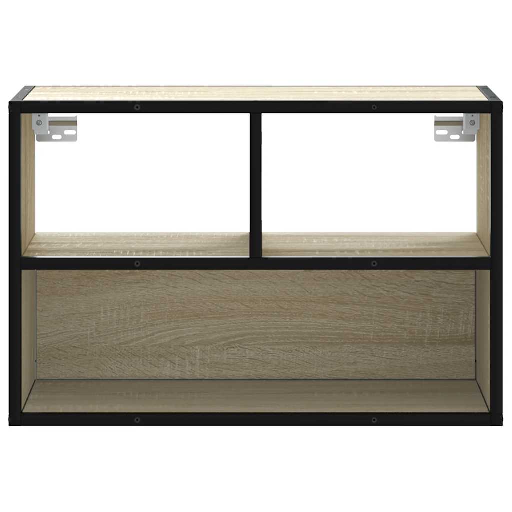 TV ormarić boja hrasta 60x31x39,5 cm konstruirano drvo i metal