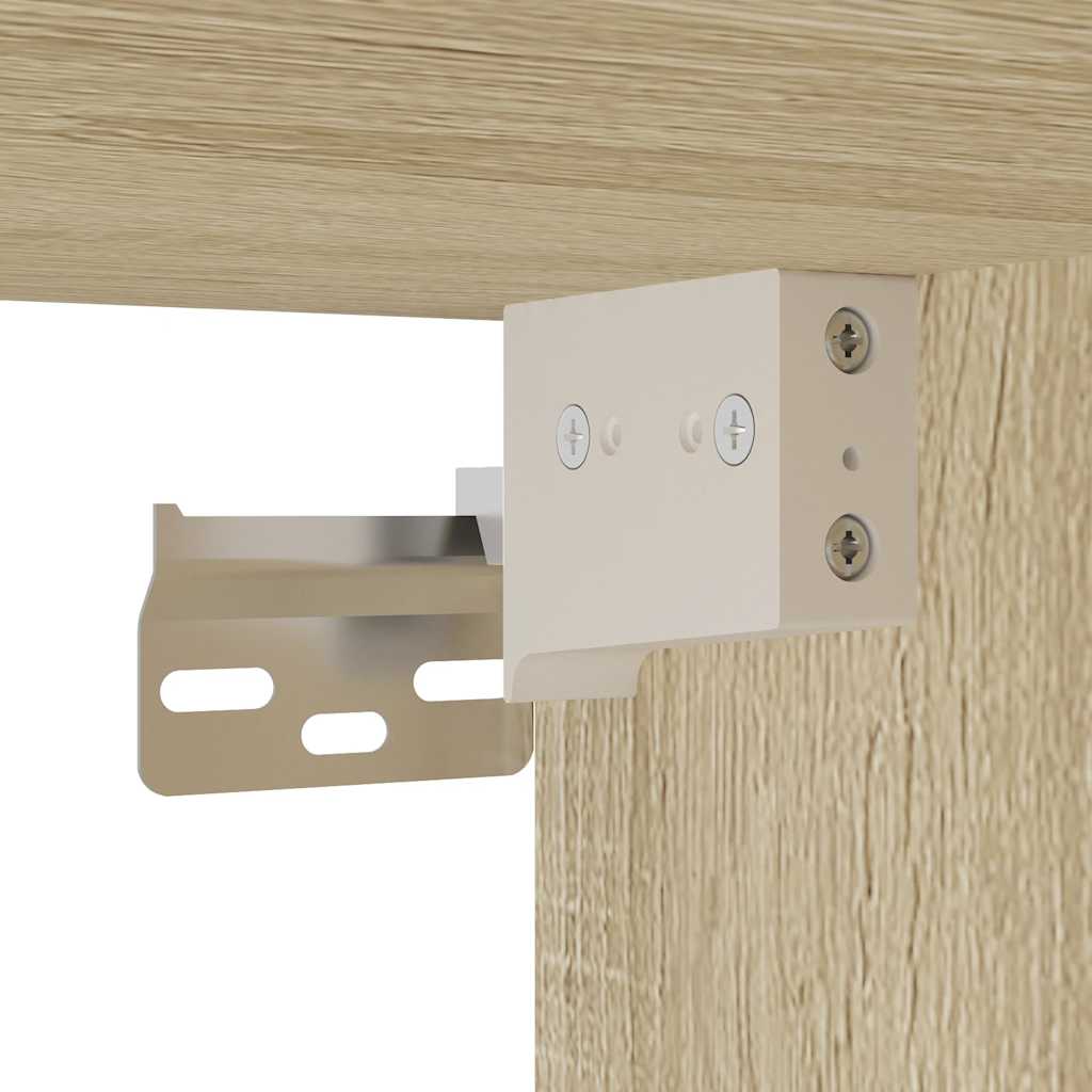 TV ormarić boja hrasta 60x31x39,5 cm konstruirano drvo i metal