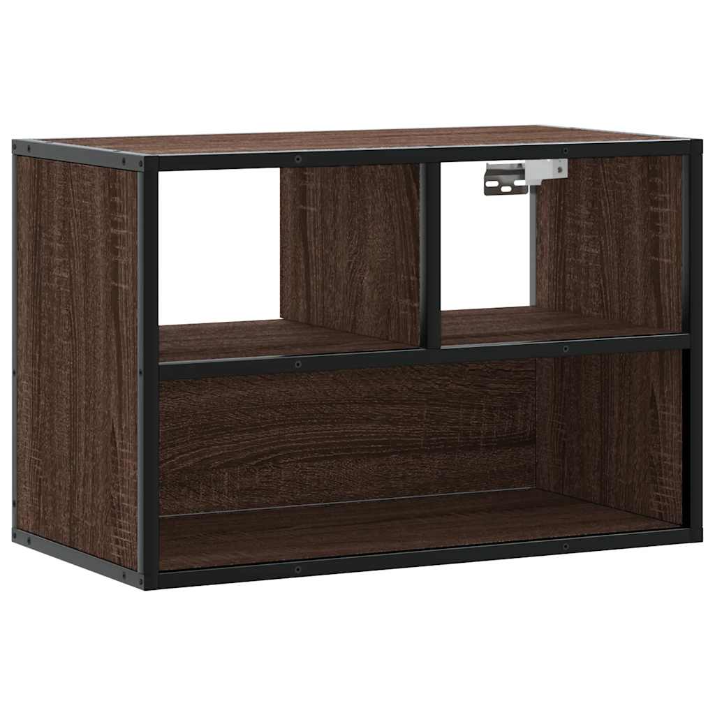 TV ormarić boja hrasta 60x31x39,5 cm konstruirano drvo i metal