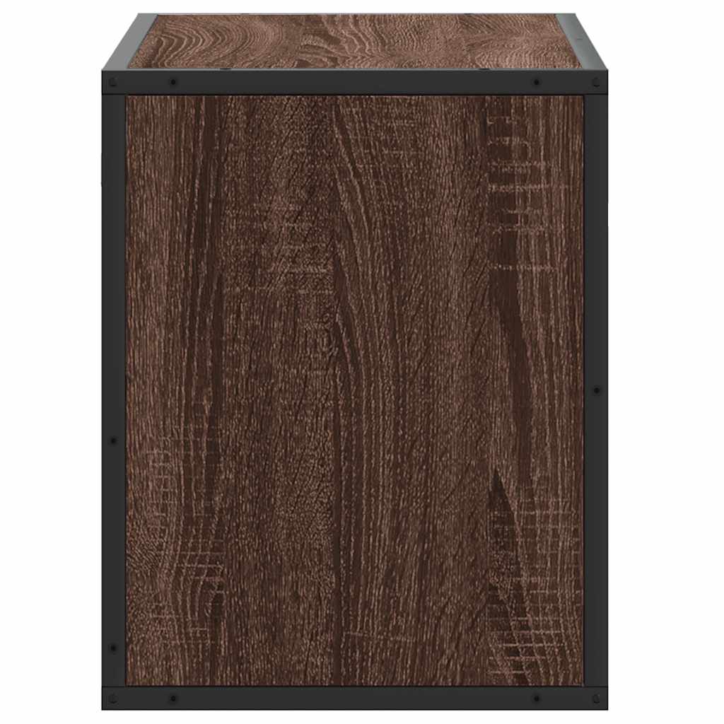 TV ormarić boja hrasta 60x31x39,5 cm konstruirano drvo i metal