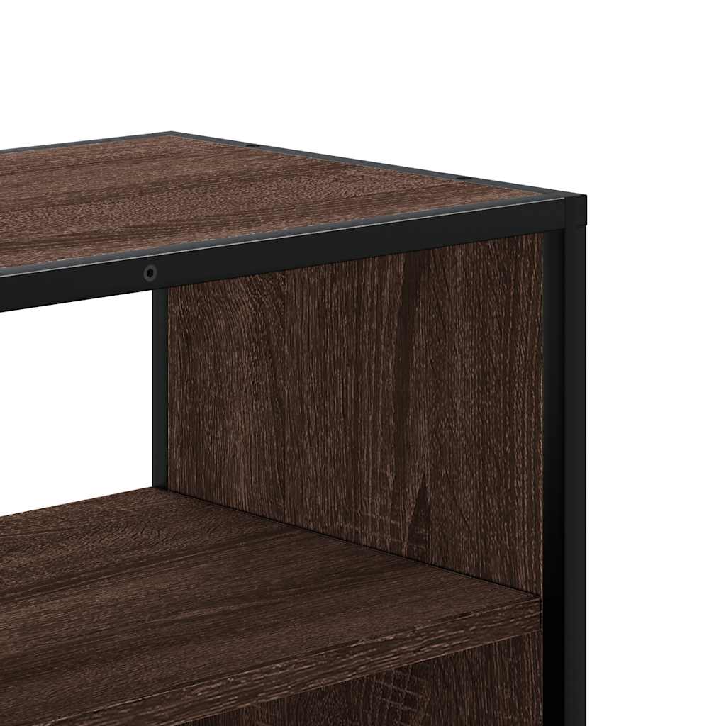TV ormarić boja hrasta 60x31x39,5 cm konstruirano drvo i metal