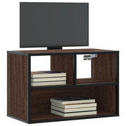TV ormarić boja hrasta 60x31x39,5 cm konstruirano drvo i metal