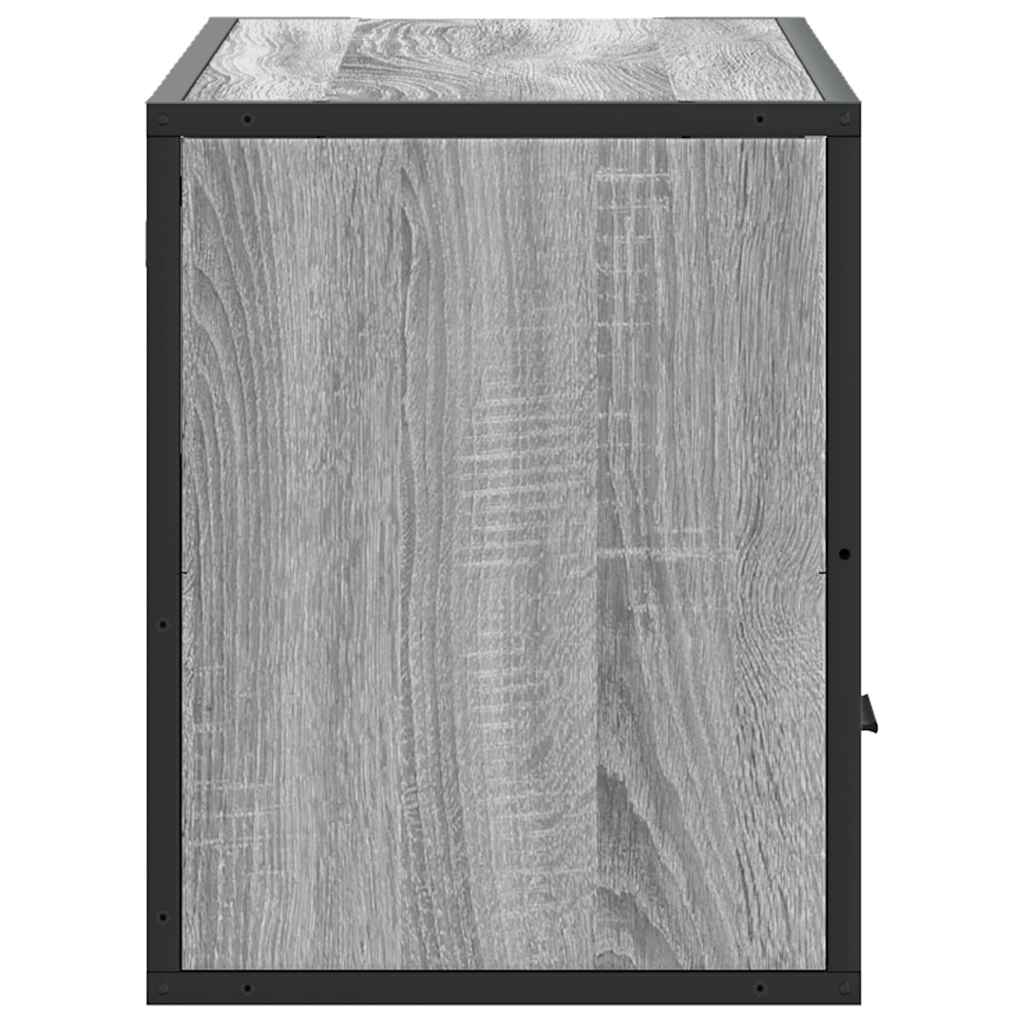 TV ormarić sivi Sonoma 80x31x39,5 cm Konstruirano drvo i metal