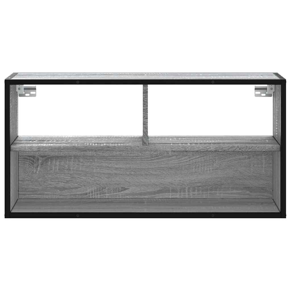 TV ormarić sivi Sonoma 80x31x39,5 cm Konstruirano drvo i metal