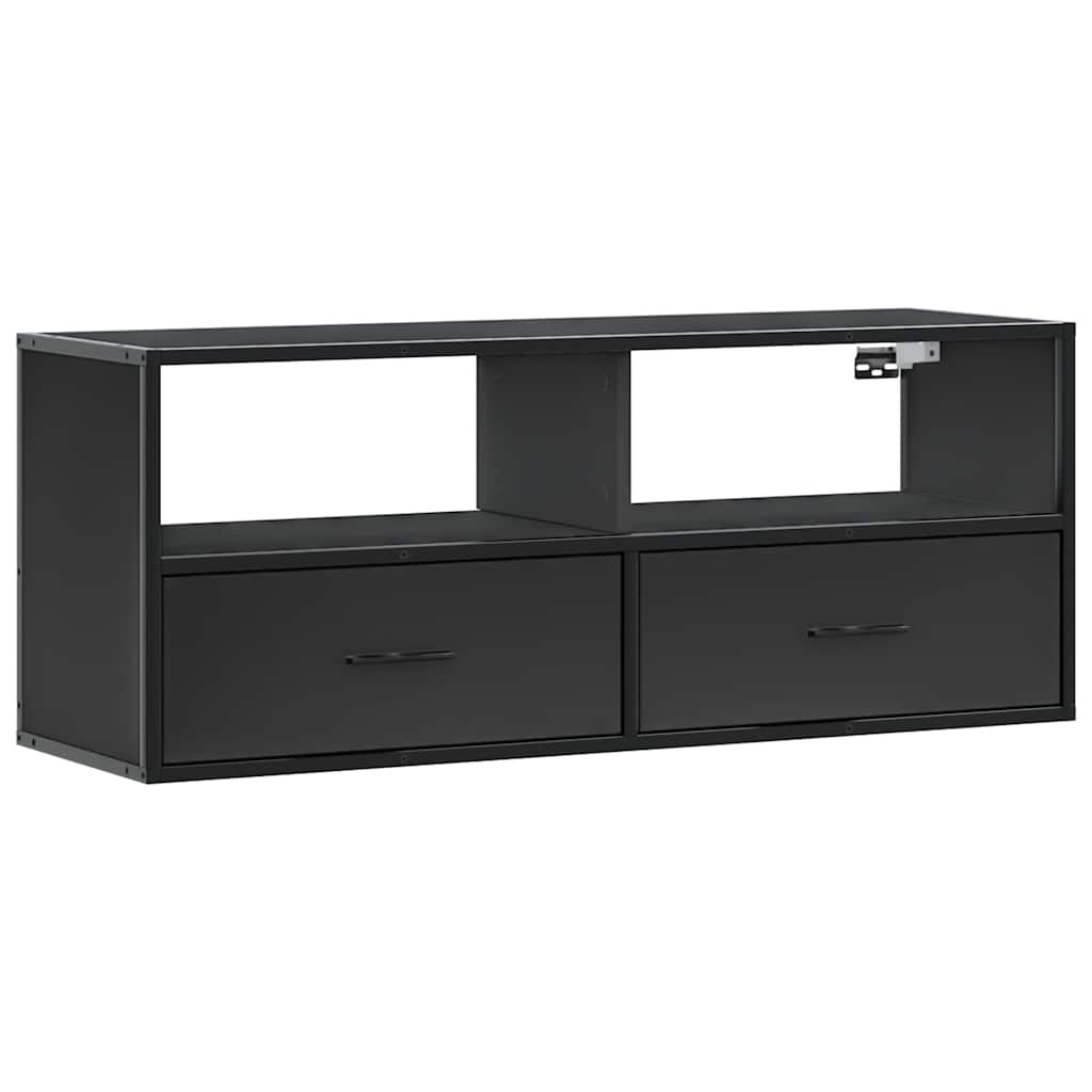 TV ormarić crni 100 x 31 x 39,5 cm konstruirano drvo i metal