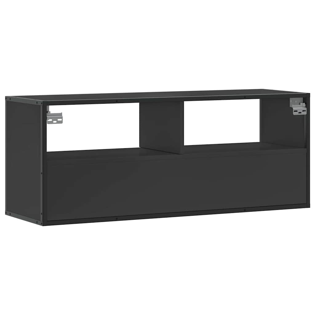TV ormarić crni 100 x 31 x 39,5 cm konstruirano drvo i metal