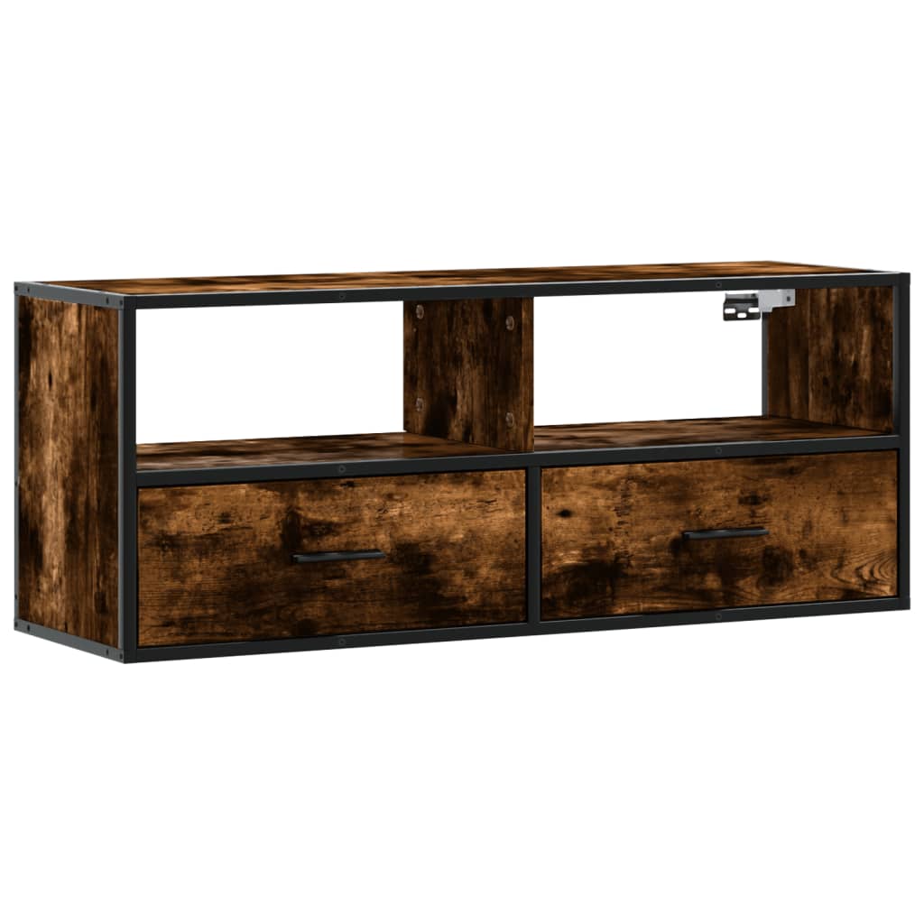 TV ormarić boja dimljenog hrasta 100x31x39,5 cm konstruirano