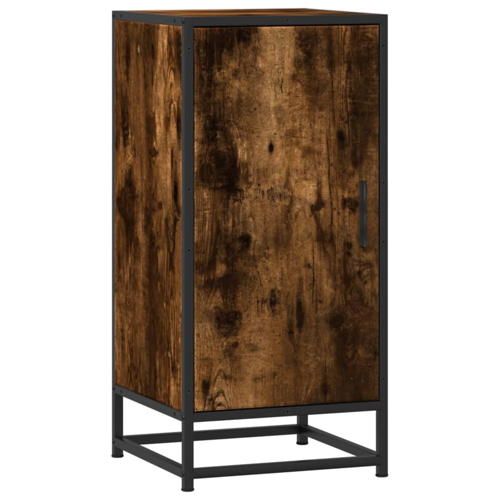 Komoda boja hrasta 35,5x35x76 cm konstruirano drvo i metal