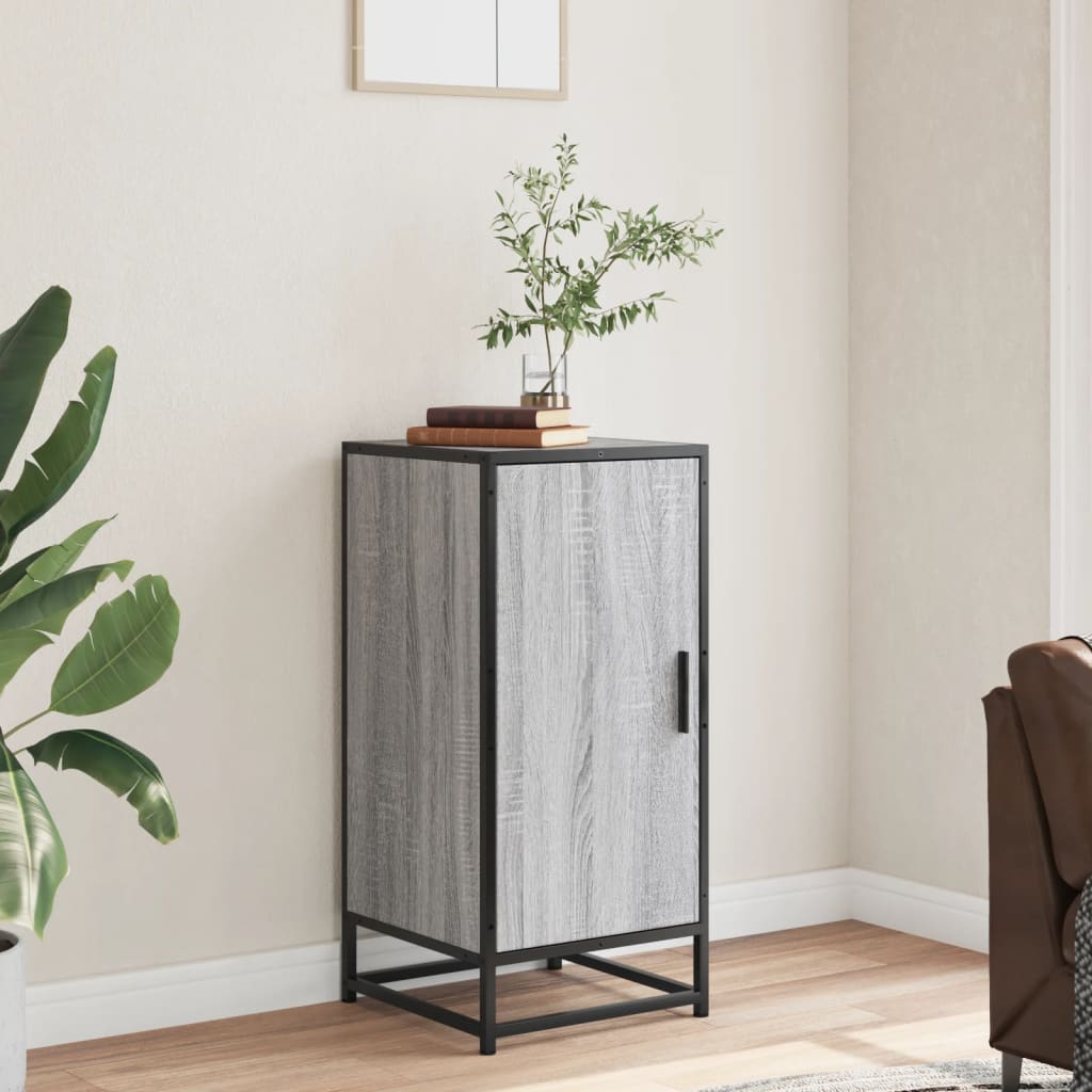 Komoda boja hrasta sonome 35,5x35x76 cm konstruirano drvo metal