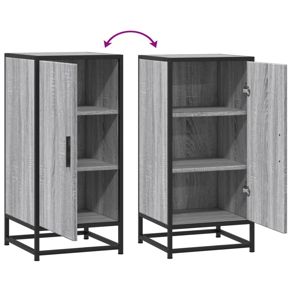 Komoda boja hrasta sonome 35,5x35x76 cm konstruirano drvo metal