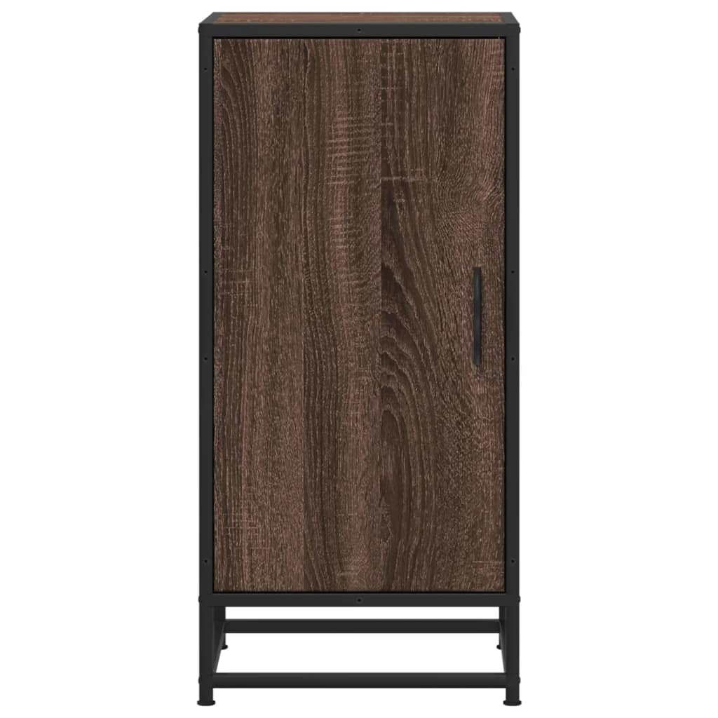 Komoda boja hrasta 35,5x35x76 cm konstruirano drvo i metal