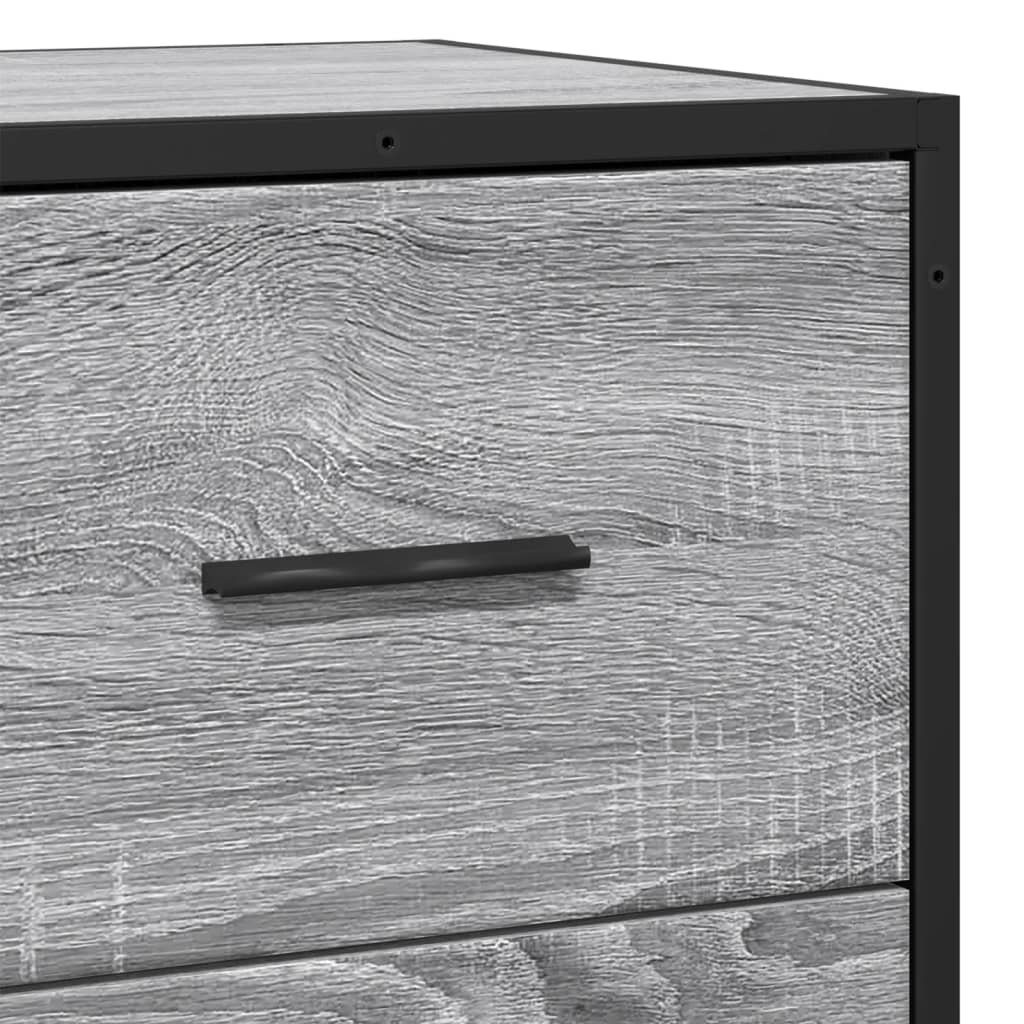 Komoda boja hrasta sonome 35,5x35x76 cm konstruirano drvo metal