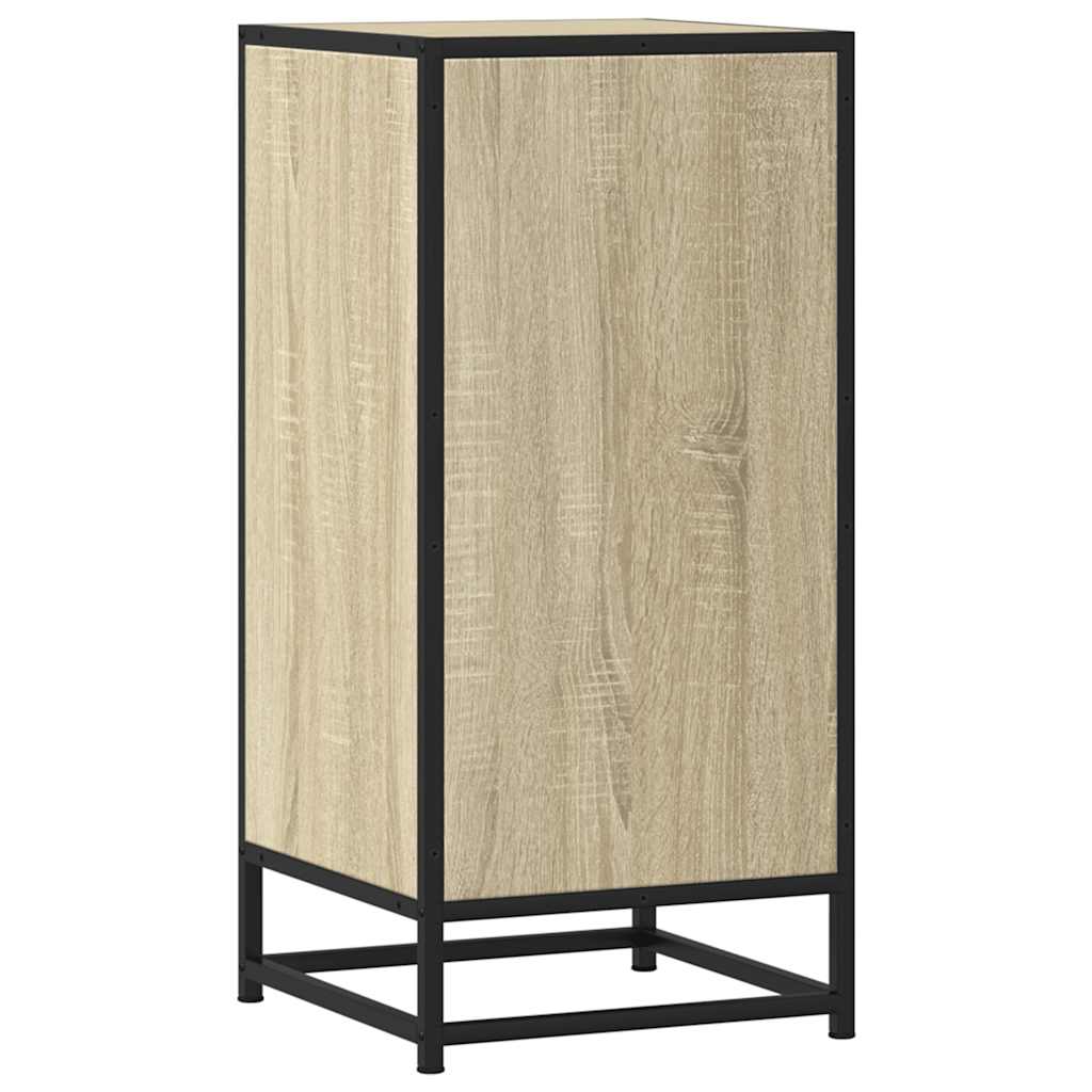 Komoda boja hrasta 35,5 x 35 x 76 cm konstruirano drvo i metal