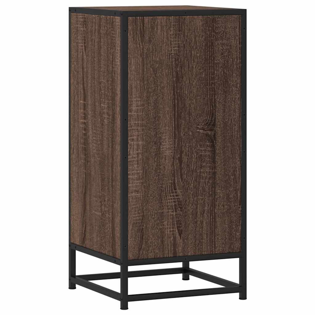 Komoda boja hrasta 35,5x35x76 cm konstruirano drvo i metal