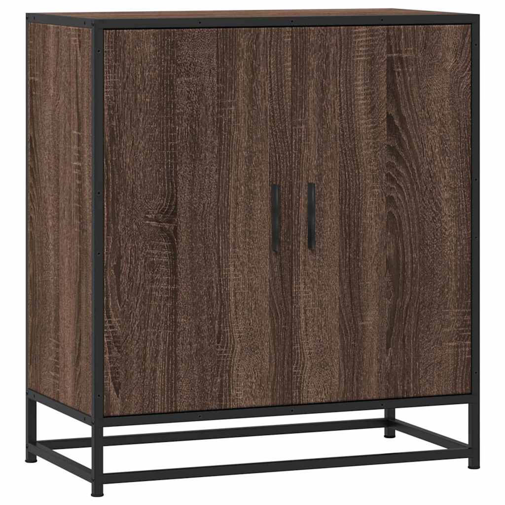 Komoda boja hrasta 68x35x76 cm konstruirano drvo i metal
