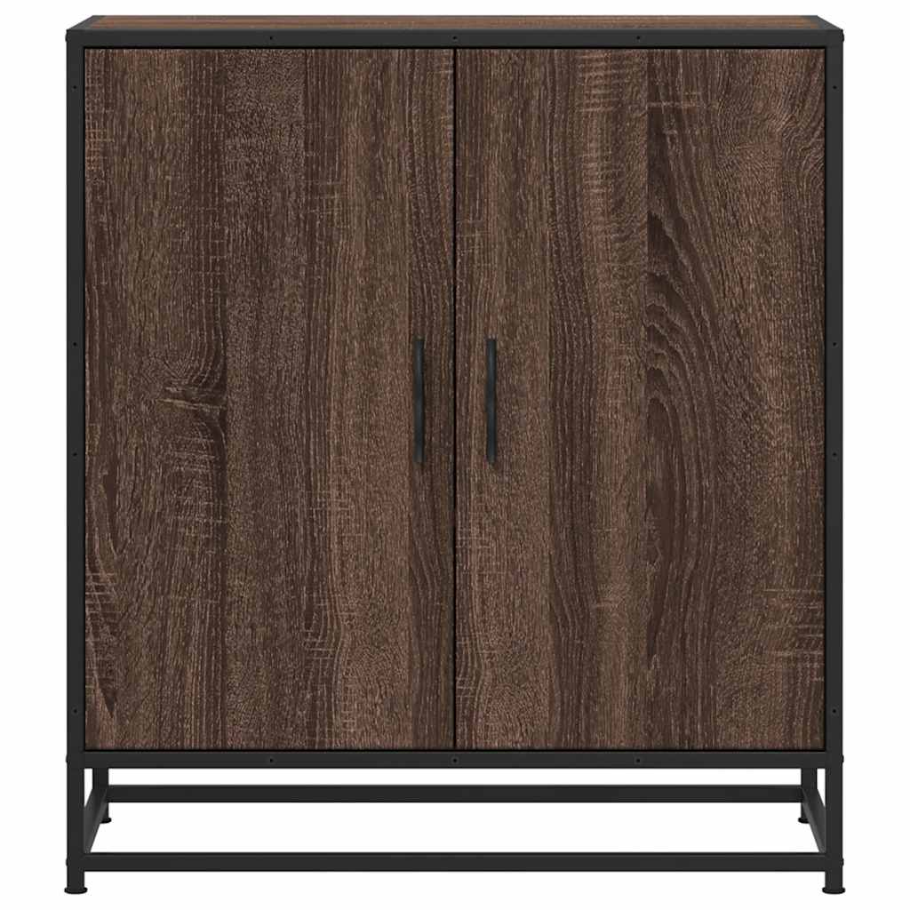 Komoda boja hrasta 68x35x76 cm konstruirano drvo i metal