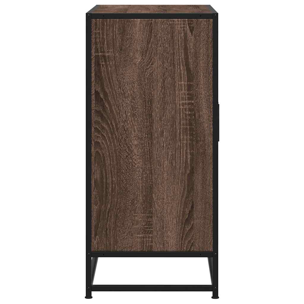 Komoda boja hrasta 68x35x76 cm konstruirano drvo i metal