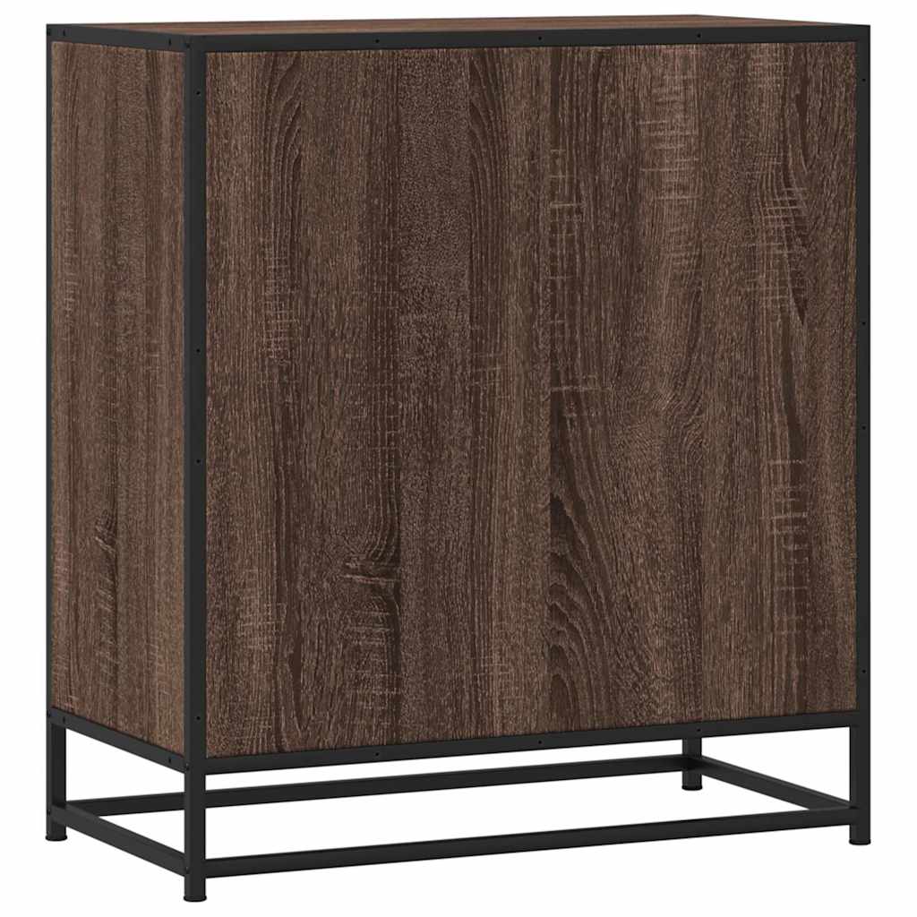 Komoda boja hrasta 68x35x76 cm konstruirano drvo i metal