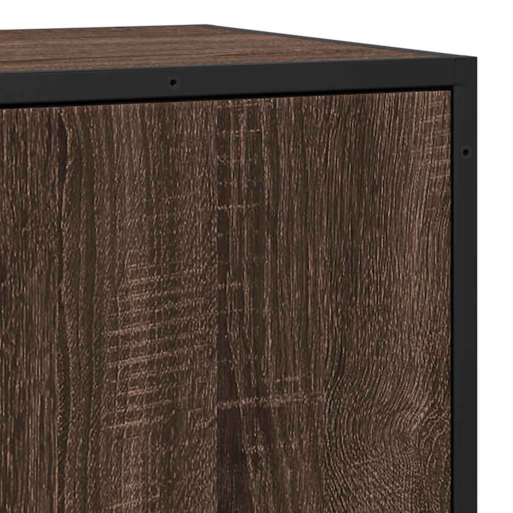 Komoda boja hrasta 68x35x76 cm konstruirano drvo i metal