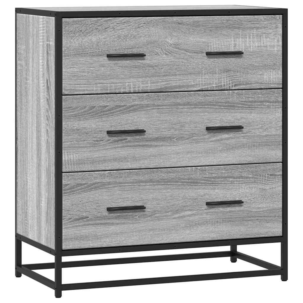 Komoda boja hrasta sonome 68x35x76 cm konstruirano drvo metal