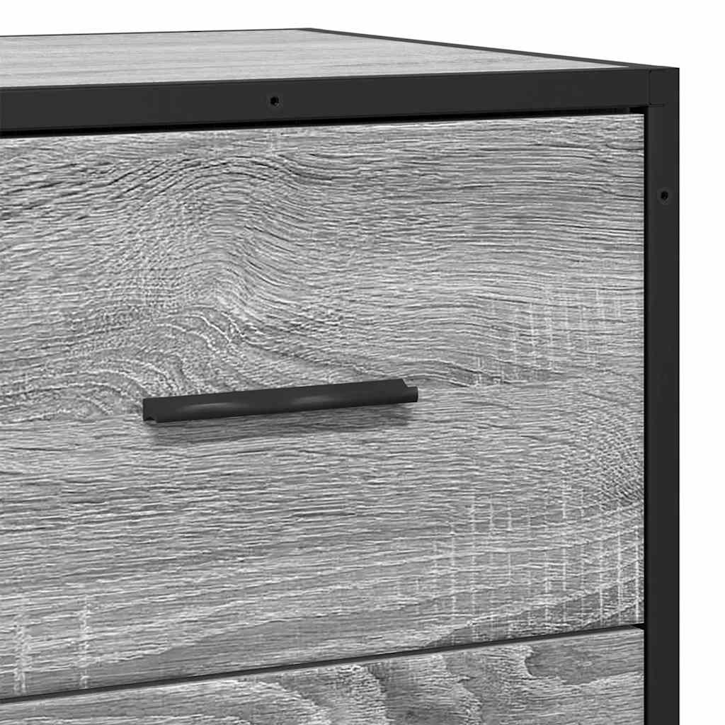 Komoda boja hrasta sonome 68x35x76 cm konstruirano drvo metal