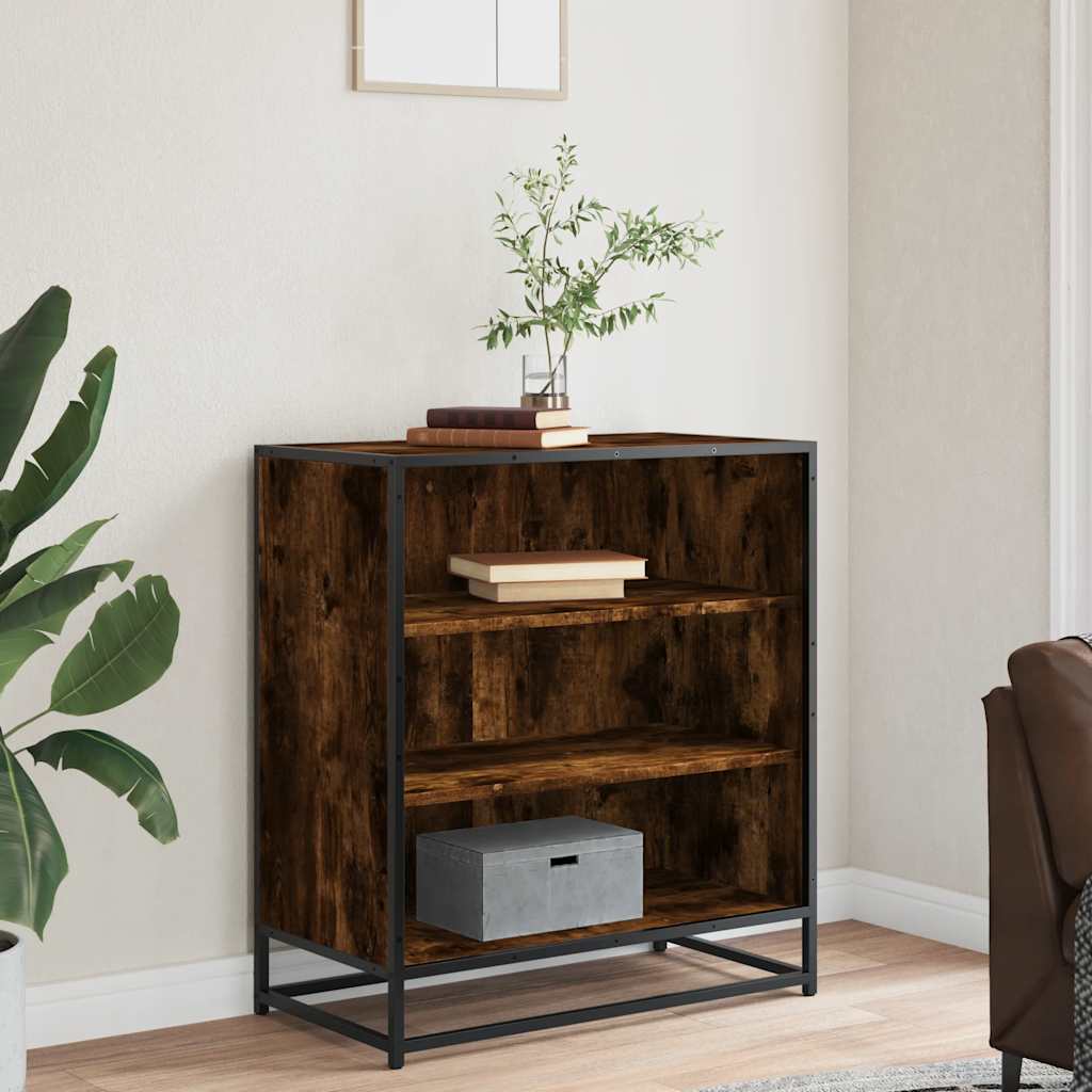 Komoda boja hrasta 68x35x76 cm konstruirano drvo i metal