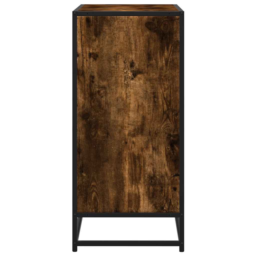Komoda boja hrasta 68x35x76 cm konstruirano drvo i metal