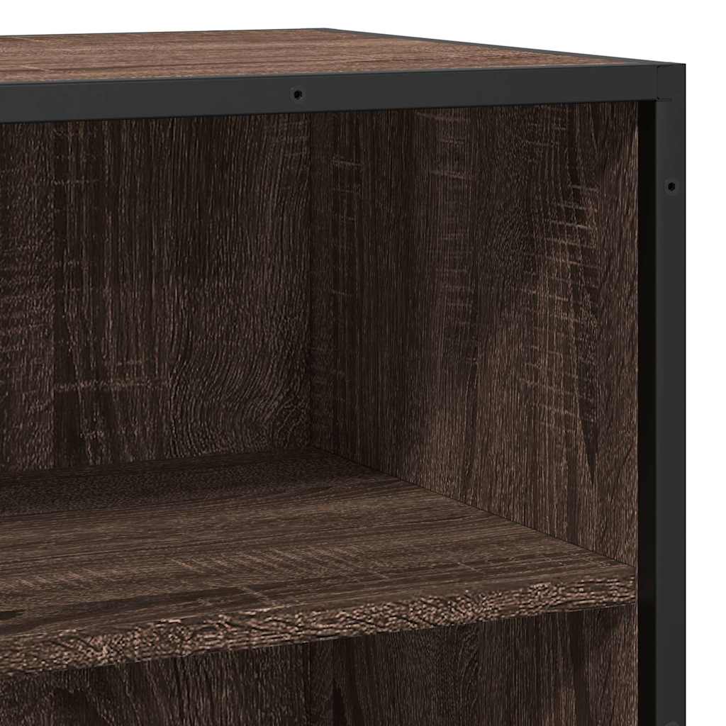 Komoda boja hrasta 68x35x76 cm konstruirano drvo i metal