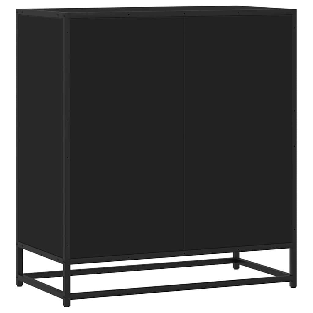 komoda crna 68x35x76 cm konstruirano drvo