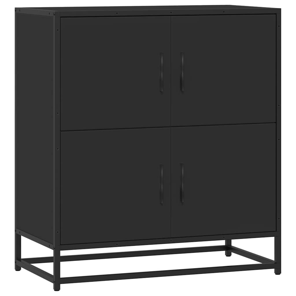 komoda crna 68x35x76 cm konstruirano drvo