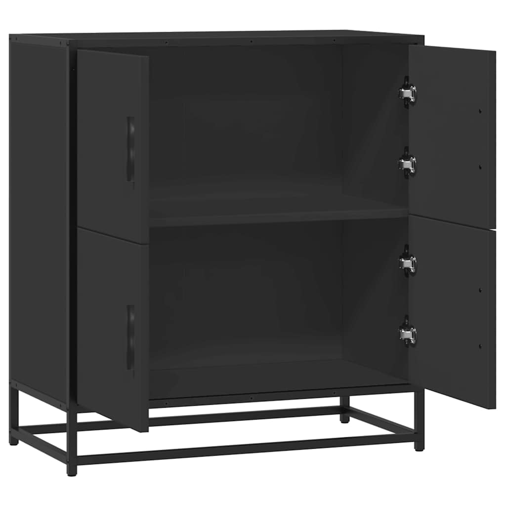 komoda crna 68x35x76 cm konstruirano drvo