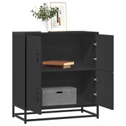 komoda crna 68x35x76 cm konstruirano drvo