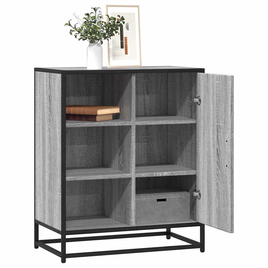 Komoda Siva Sonoma 62x35x76 cm Konstruirano drvo