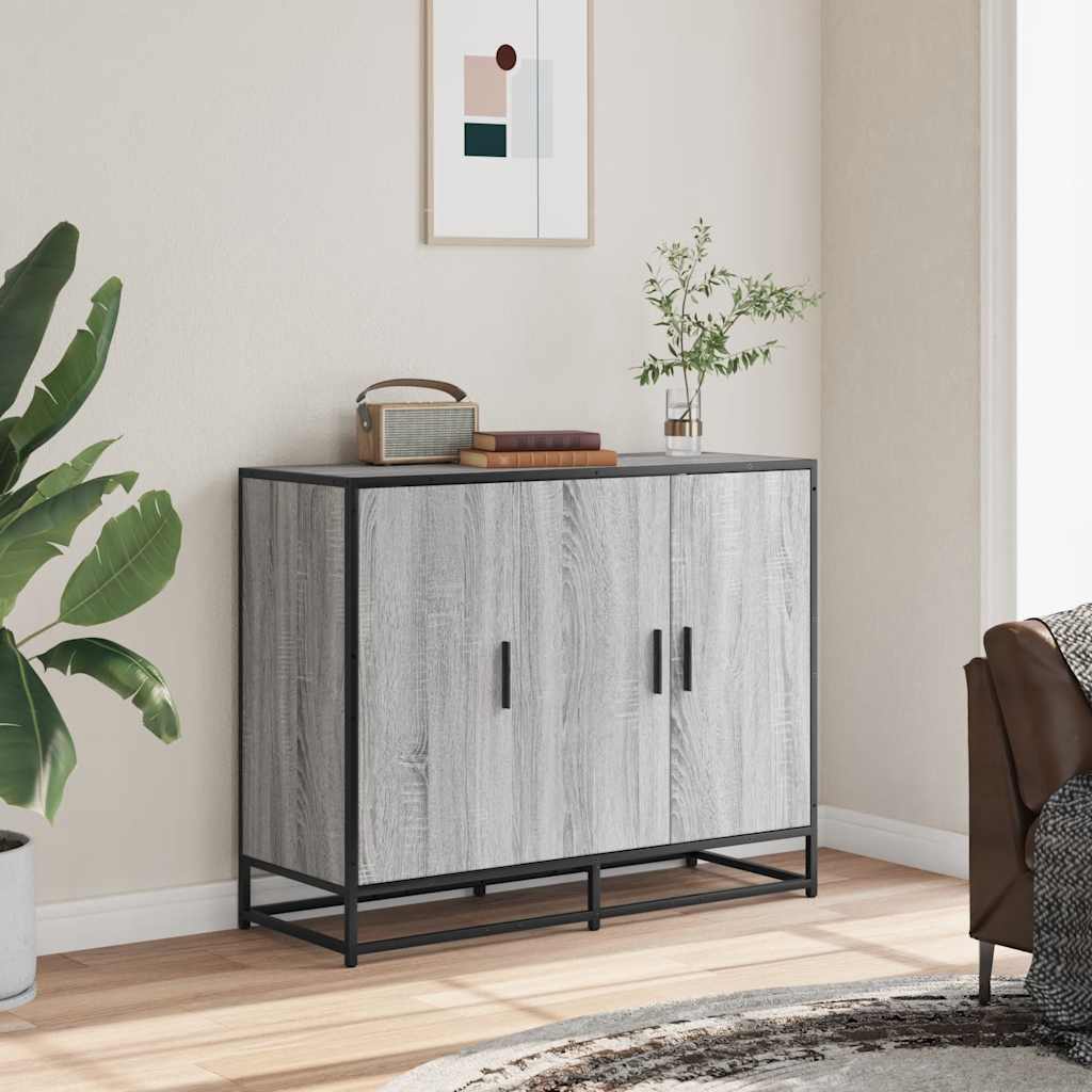 Komoda Siva Sonoma 94x35x76 cm Konstruirano drvo