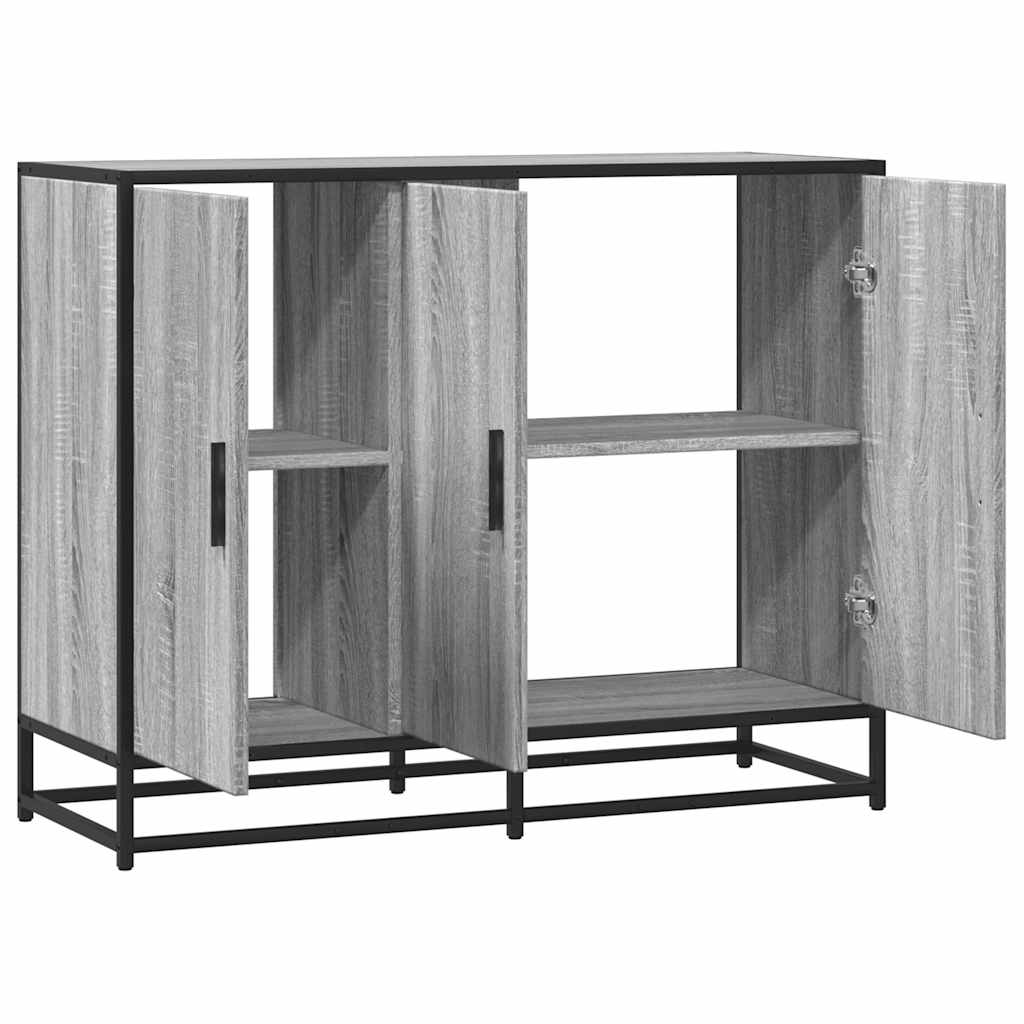 Komoda Siva Sonoma 94x35x76 cm Konstruirano drvo