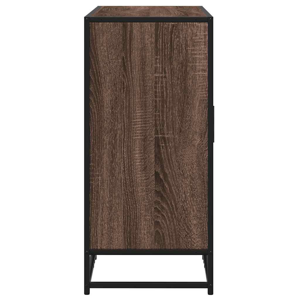 Komoda smeđi hrast 94x35x76 cm izrađeno drvo