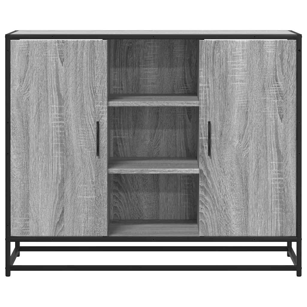 Komoda Siva Sonoma 92x35x76 cm Konstruirano drvo
