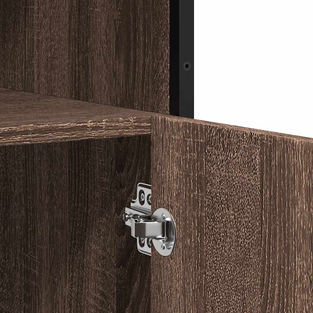 Komoda smeđi hrast 100x35x76 cm konstruirano drvo