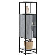 Visoka ploča siva Sonoma Konstruirano drvo i metal