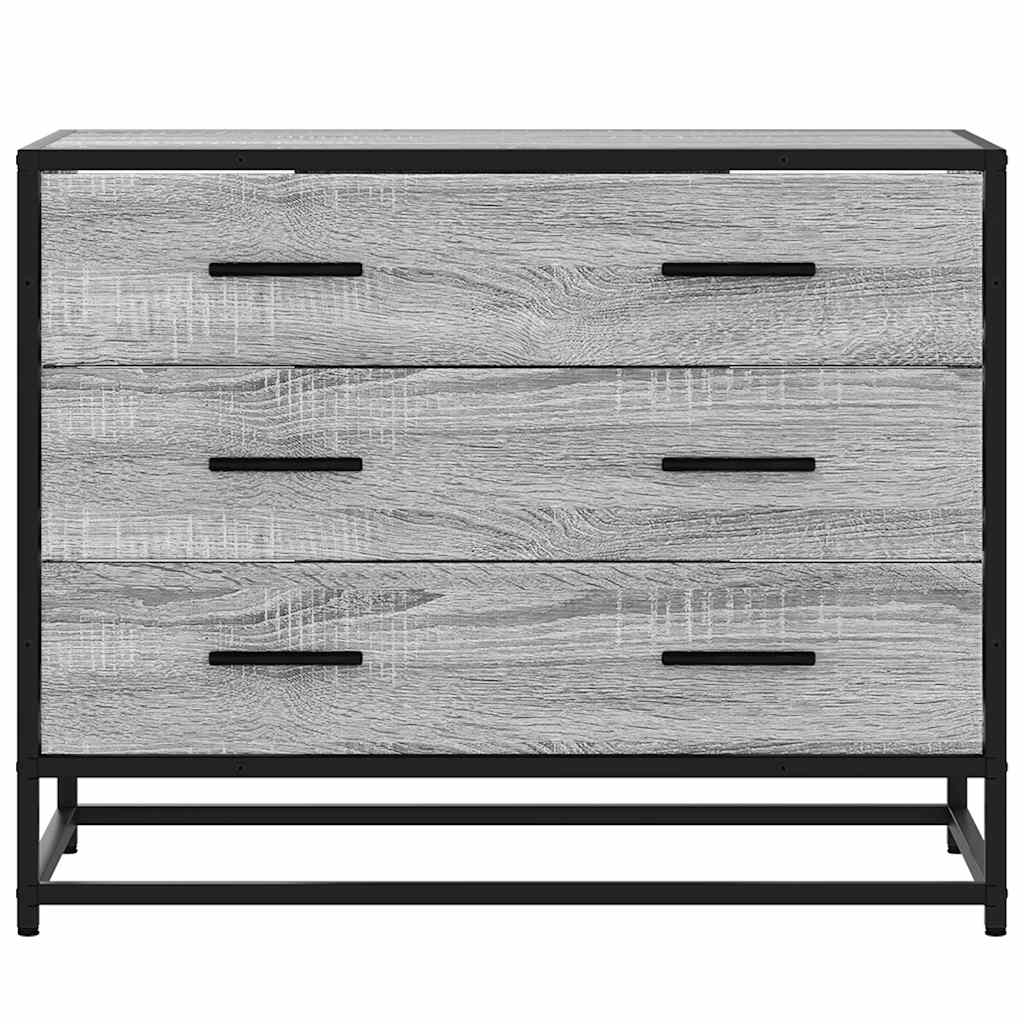 Ormarić s ladicama Siva Sonoma 70x41x56 cm Konstruirano drvo