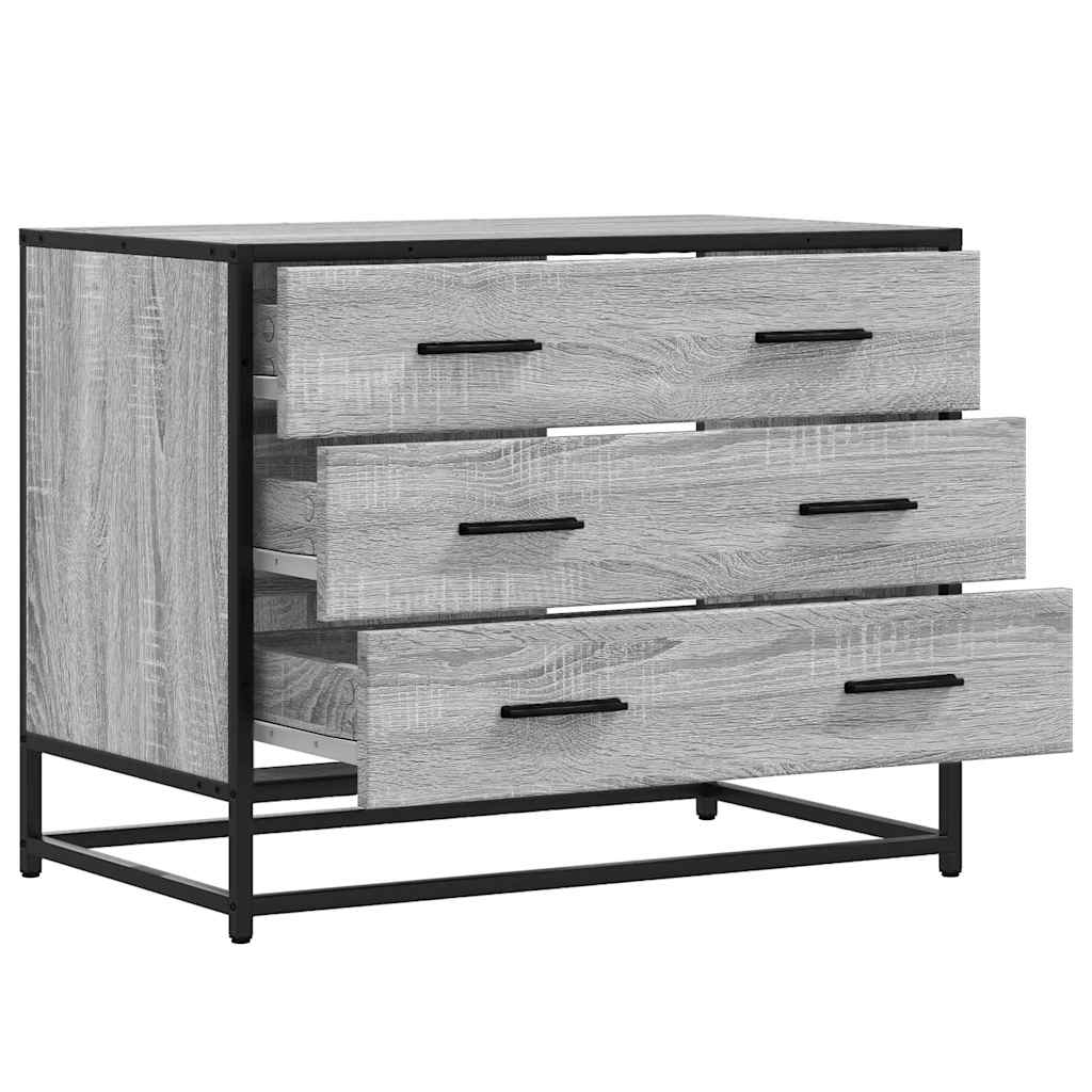 Ormarić s ladicama Siva Sonoma 70x41x56 cm Konstruirano drvo
