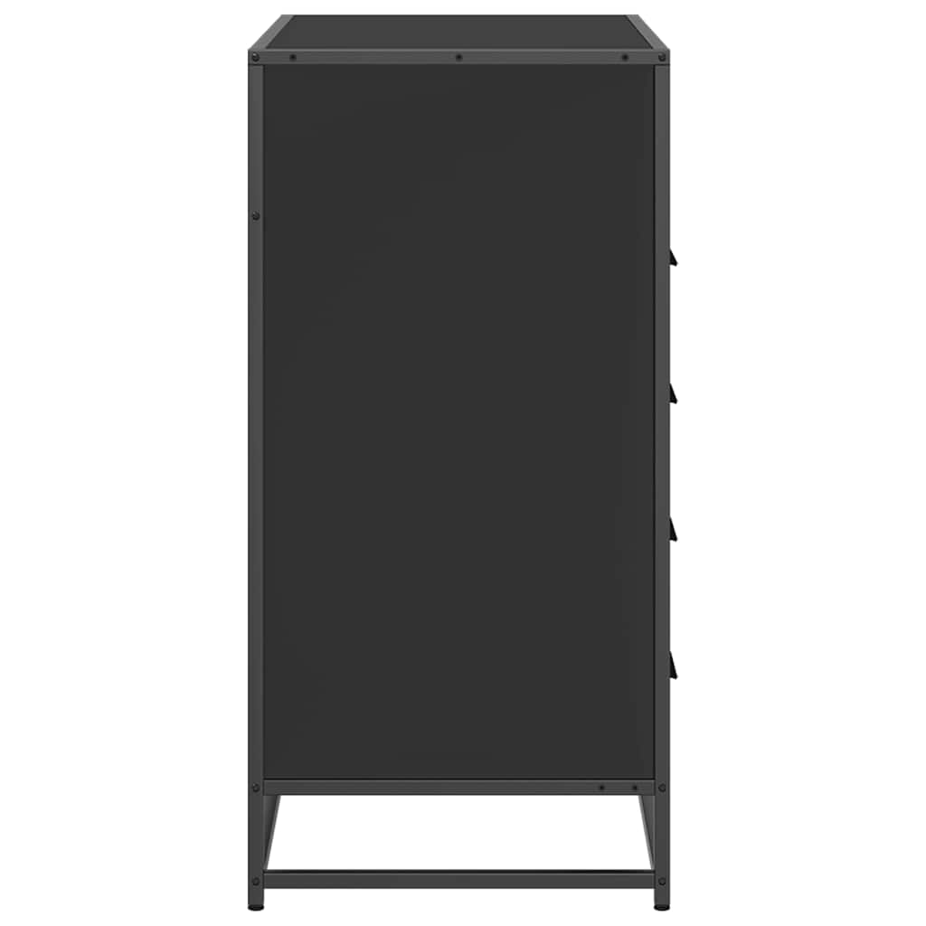 Ormar s ladicama crni 70x41x83,5 cm izrađeno drvo