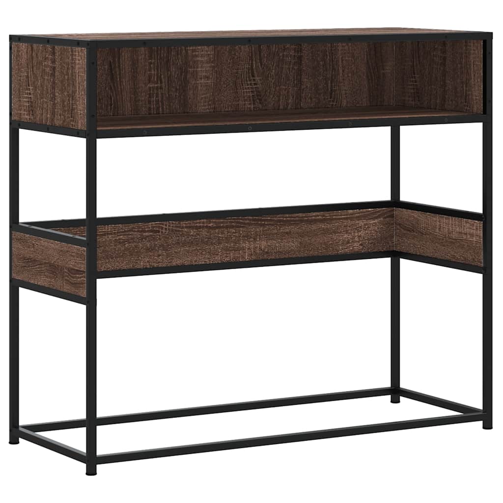 Konzolni stol boja hrasta 90x35x80 cm konstruirano drvo